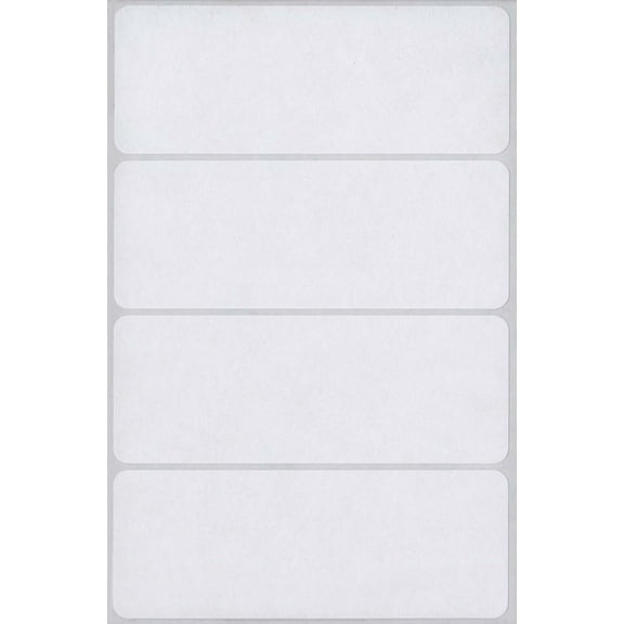 MACO 4" x 1-1/2" White Rectangular Multi-Purpose Labels, 160 per Box