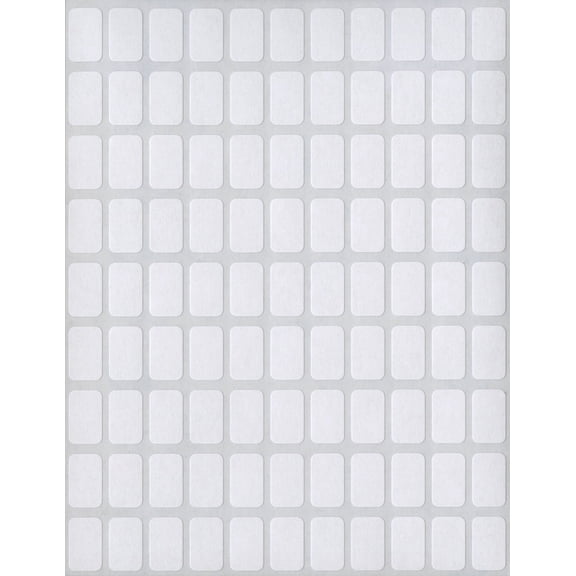 MACO 5/16" x 1/2" White Rectangular Multi-Purpose Labels, 1000 per Box