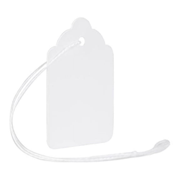 maco white strung merchandise tags, 6-1-1/4 x 1-29/32 inches, 1000 per box (12-203)
