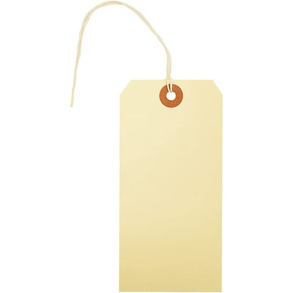 MACO Manila Strung Shipping Tags, 7-5-3/4 x 2-7/8 Inches, 1000 per Box (11-507)