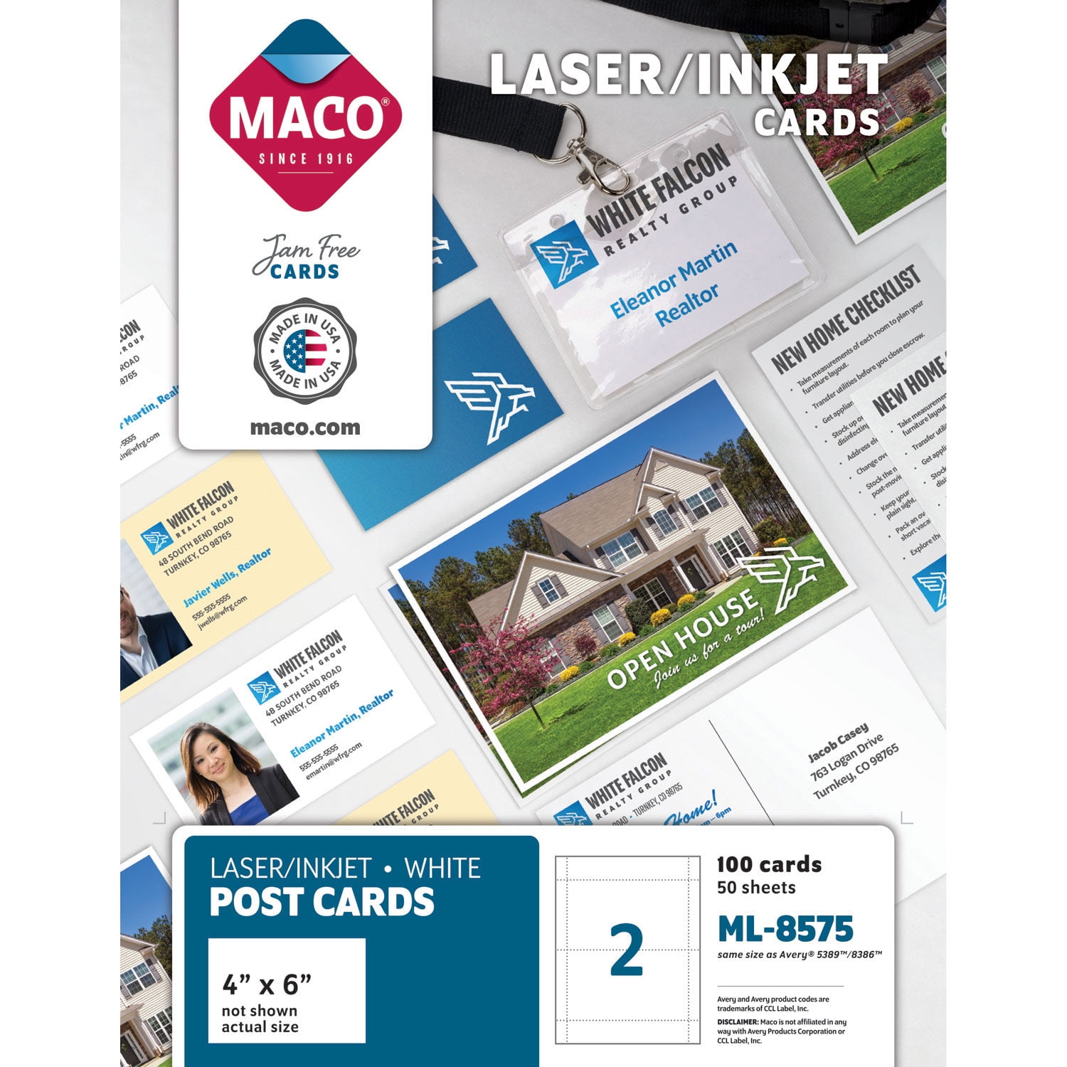Unruled Microperforated Laser/Inkjet Post Cards, 4 x 6, White, 100 Cards, 2 Cards/Sheet, 50 Sheets/Box Unruled Microperforated Laser/Inkjet Post Cards, 4 x 6, White, 100 Cards, 2 Cards/Sheet, 50 Sheets/Box