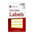 thumbnail image 1 of MACO Yellow File Folder Labels, 9/16" x 3-7/16", 248 per Box, 1 of 4