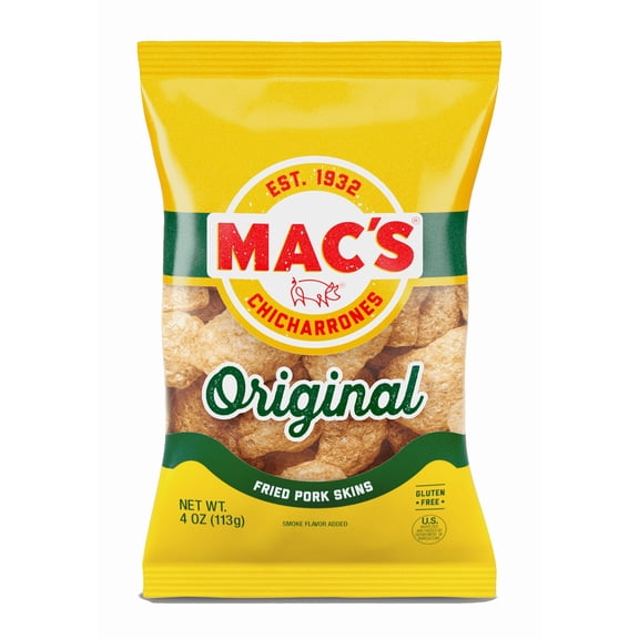 Mac's Original Fried Pork Skins, 4 oz