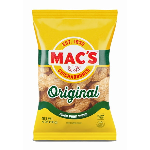 Mac's Original Fried Pork Skins, 4 oz
