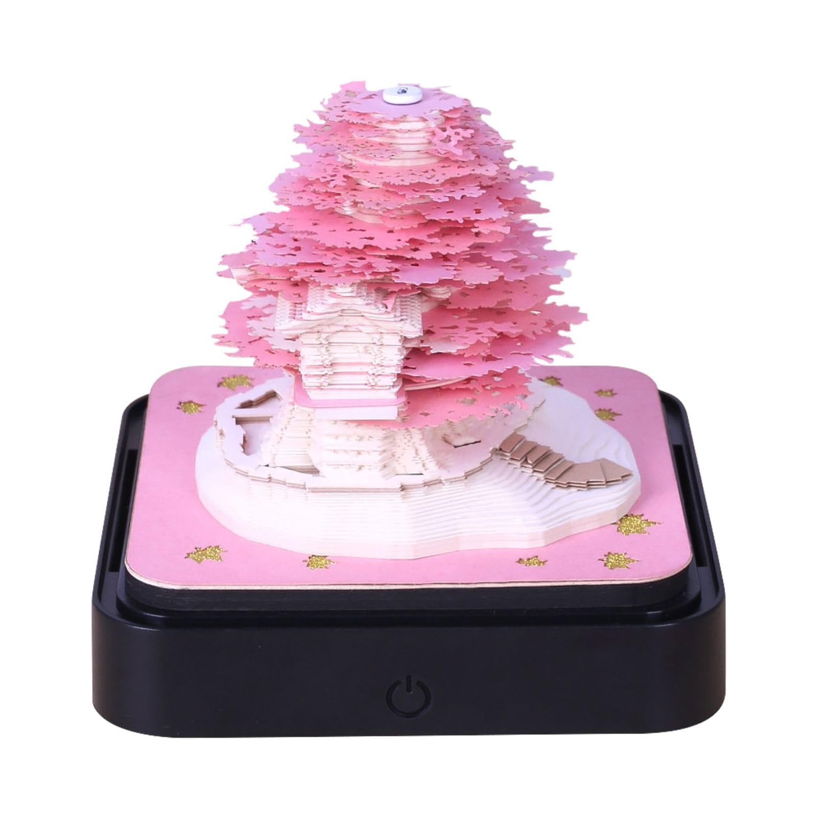 MACTANO 2024 Desk Calendar Sakura Tree 3D Art Timepiece Calendar Paper ...