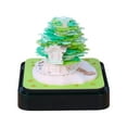 thumbnail image 1 of MACTANO 2024 Desk Calendar Sakura Tree Calendar Memo Pad 3D Art Paper Carving Home Decoration Green, 1 of 6