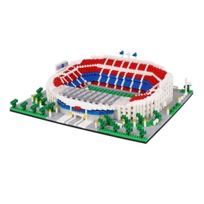 MACTANO Architectural Micro Mini Building Block Set Camp Nou Soccer Stadium Building Kit Multi Color