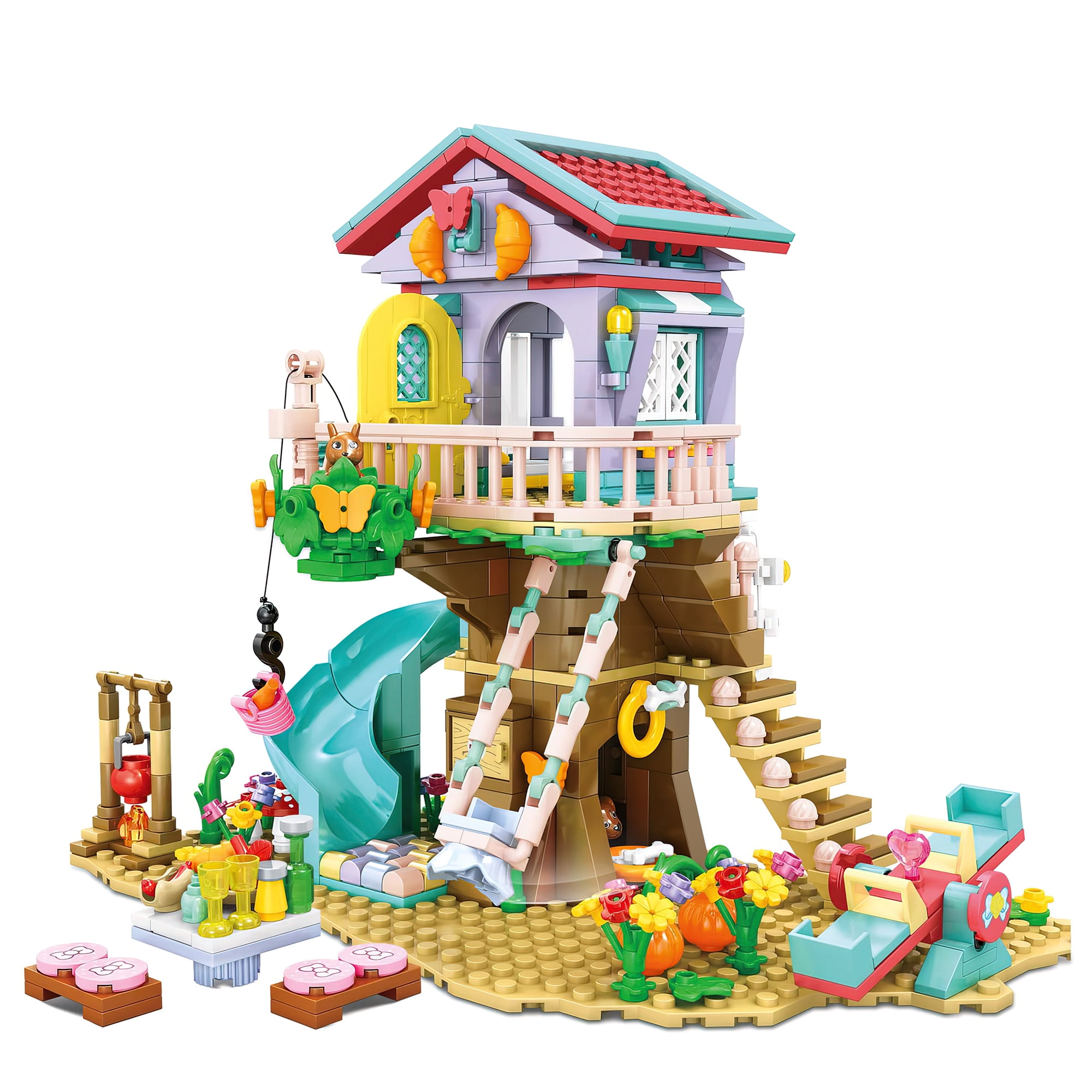 MACTANO Architecture Building Block Set Treehouse Forest Building Kit