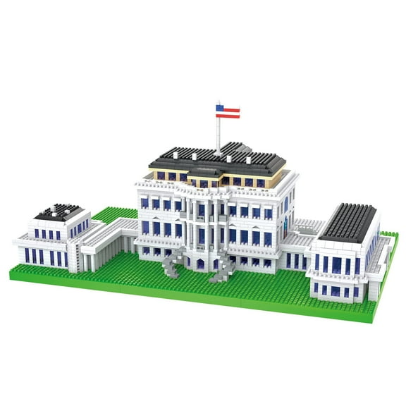 MACTANO Architecture Micro Mini Building Block Set Famous The White House Building Kit Toy Gift Kid