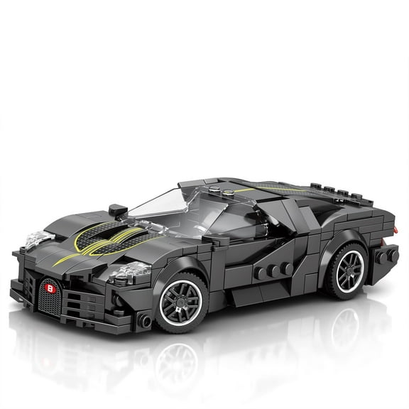 MACTANO Car Building Block Set Speed Champion La Voiture Super Sports Car Building Kit Toy Black