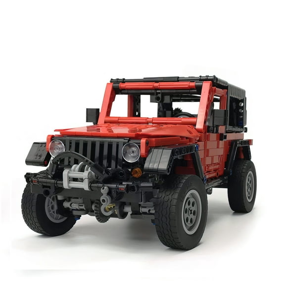 MACTANO Car Building Block Set off-Road Speed Champion Truck Building Brick Kit Toy for Adult Red