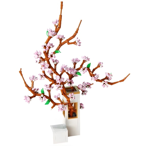 MACTANO Flower Building Block Set Sakura Building Brick Kit Plastic Toy Gift for Kid Adult 750PCS