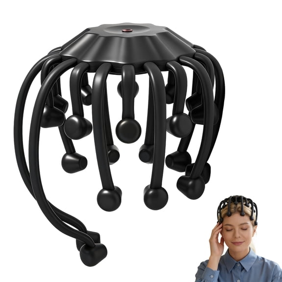MACTANO Head Massager Scalp, Electric Octopus Scalp Massager 360Scalp Stress Relax Massage Tool Free Hands
