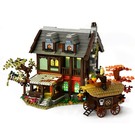 MACTANO House Building Block Set Medieval Hostel Castle Building Brick Kit Toy for Girls Multi Color