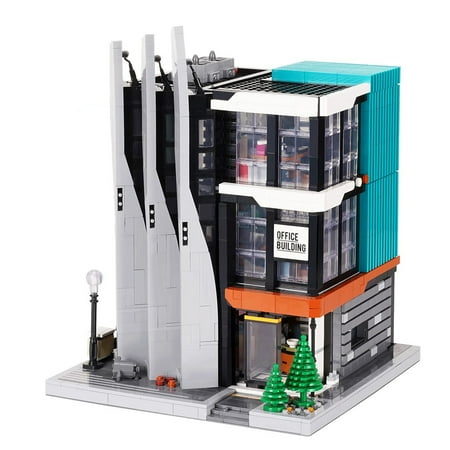 MACTANO House Building Block Set the Office Building City Street View Building Kit Gift Multi Color