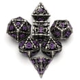 thumbnail image 1 of MACTANO Metal DND Dice Set Dungeons and Dragons Dice Set MTG RPG Board Game Toy-Grim Reaper Purple Number, 1 of 8
