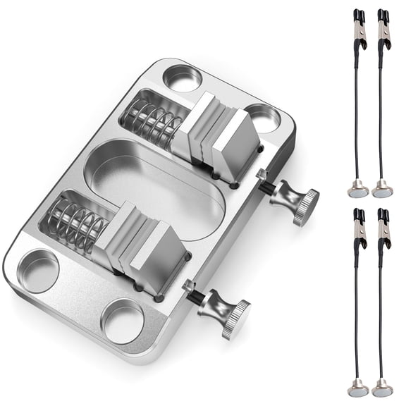 MACTANO Soldering Clamp with Ceramic Jaws, Aluminum Adjustable Wire Soldering Clamp PCB Jewelry Holder Welding Tools