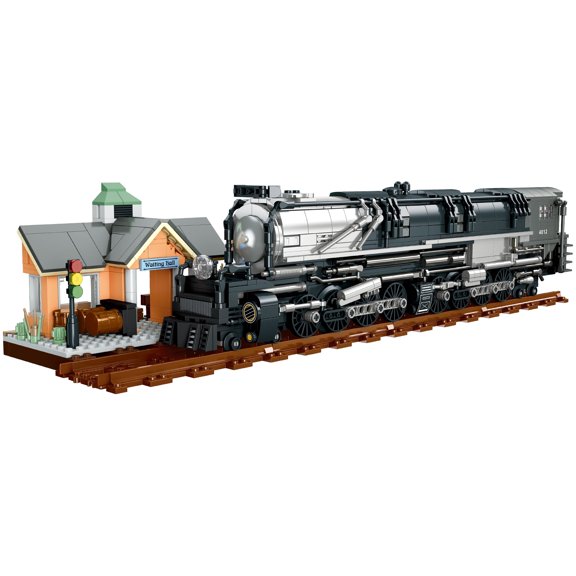 MACTANO Train Building Set Steam Train Locomotive Building Kit for Adult Black 1608PCS