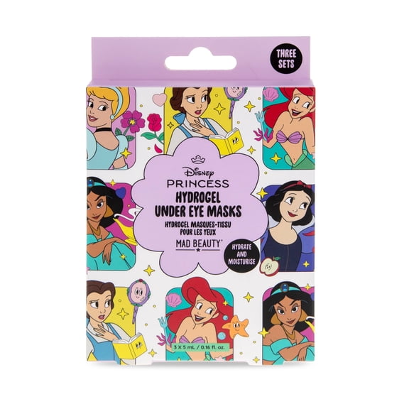 Mad Beauty Disney Princess Under Eye Patches, Scent, 15.55 fl oz