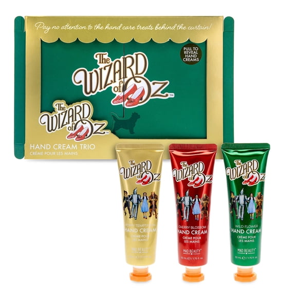 Mad Beauty Wizard Of Oz Hand Cream Trio, Wild Flower, Cherry Blossom, Poppy Temptation Scent, 5.7 fl oz