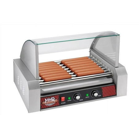 MAD DAWG Commercial Nine Roller Hot Dog Machine With Cover