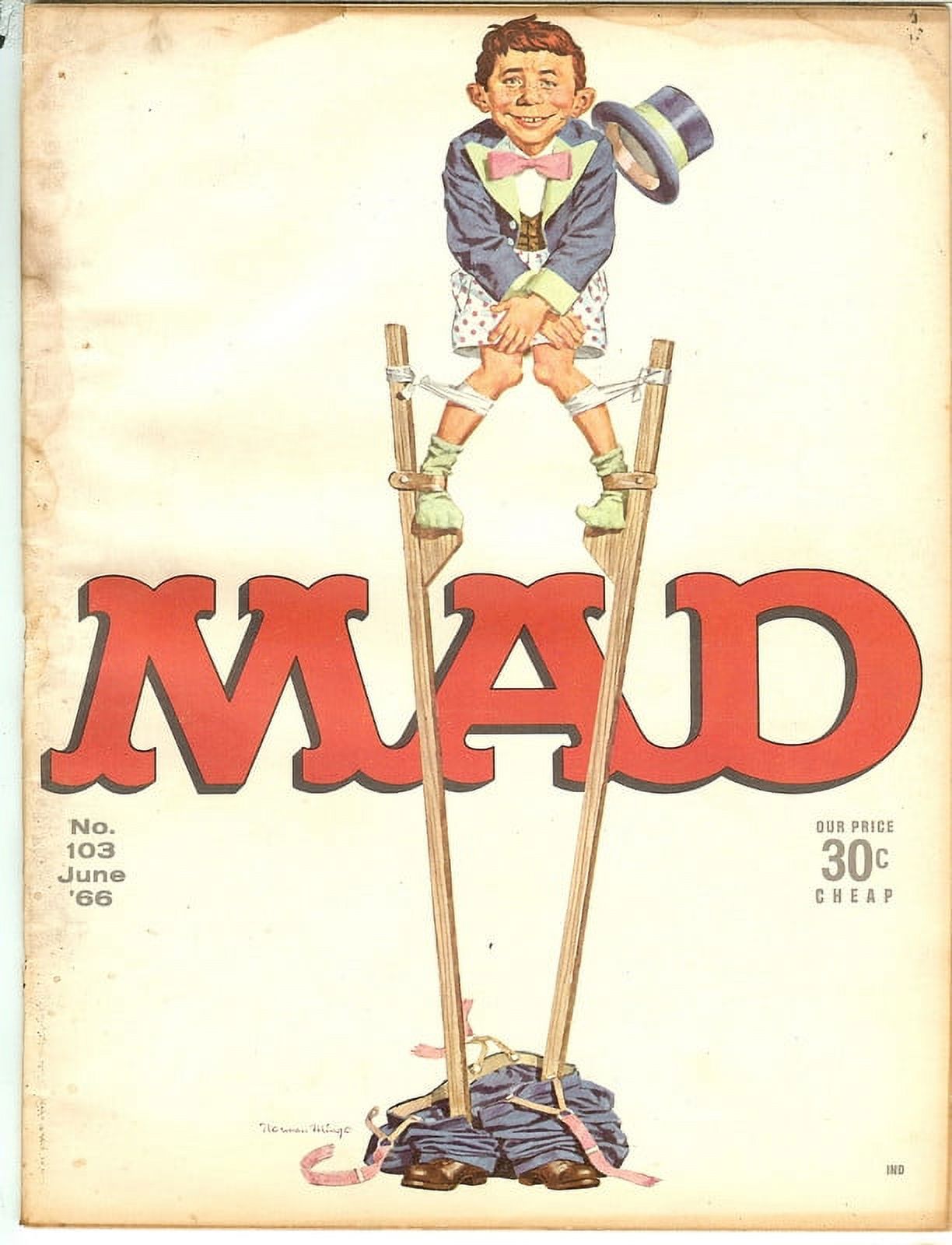 Madjun MAD Magazine #103 Jun 1966 (POOR Condition) - Walmart.com