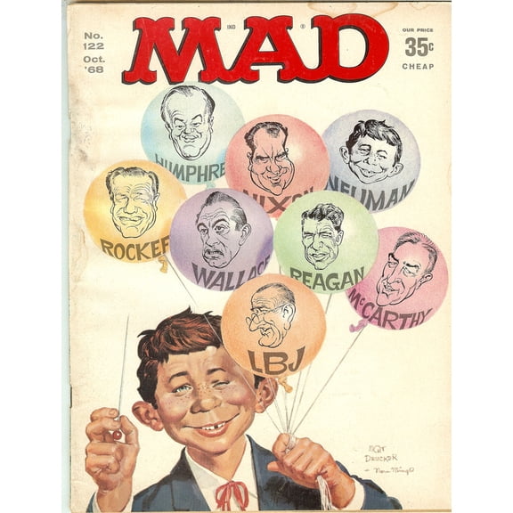 MAD Magazine #122 1968 (POOR Condition)