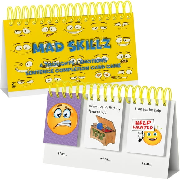 MAD SKILLZ: Sentence Building Cards for Emotional Regulation & Speech Therapy; Classroom Must Have to Learn to Read PreK-2nd Grade; Phonics Reading Learning Special Education Tool; Homeschool