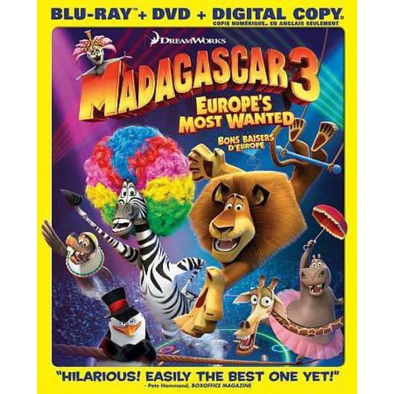 MADAGASCAR 3: EUROPE'S MOST WANTED [BLU-RAY/DVD] [CANADIAN] [1 DISC]