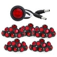 MADCATZ Meerkatt 3/4 Inch AIF4 Mini Round Red LED Bullet Side Marker