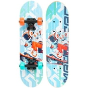 Madd Gear Mini Cruiser Skateboard for Kids and Teens   Lightweight 22 Maple Deck   Smooth 50mm Wheels   Locker Board for School, Travel, and Campus