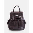 thumbnail image 1 of Madden NYC Women's Buckle Flap Backpack, Brown, 1 of 6