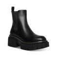 thumbnail image 1 of MADDEN GIRL Womens Black 1-1/2" Platform Cushioned Lug Sole Goring Pheobee Round Toe Block Heel Chelsea 9.5 M, 1 of 4
