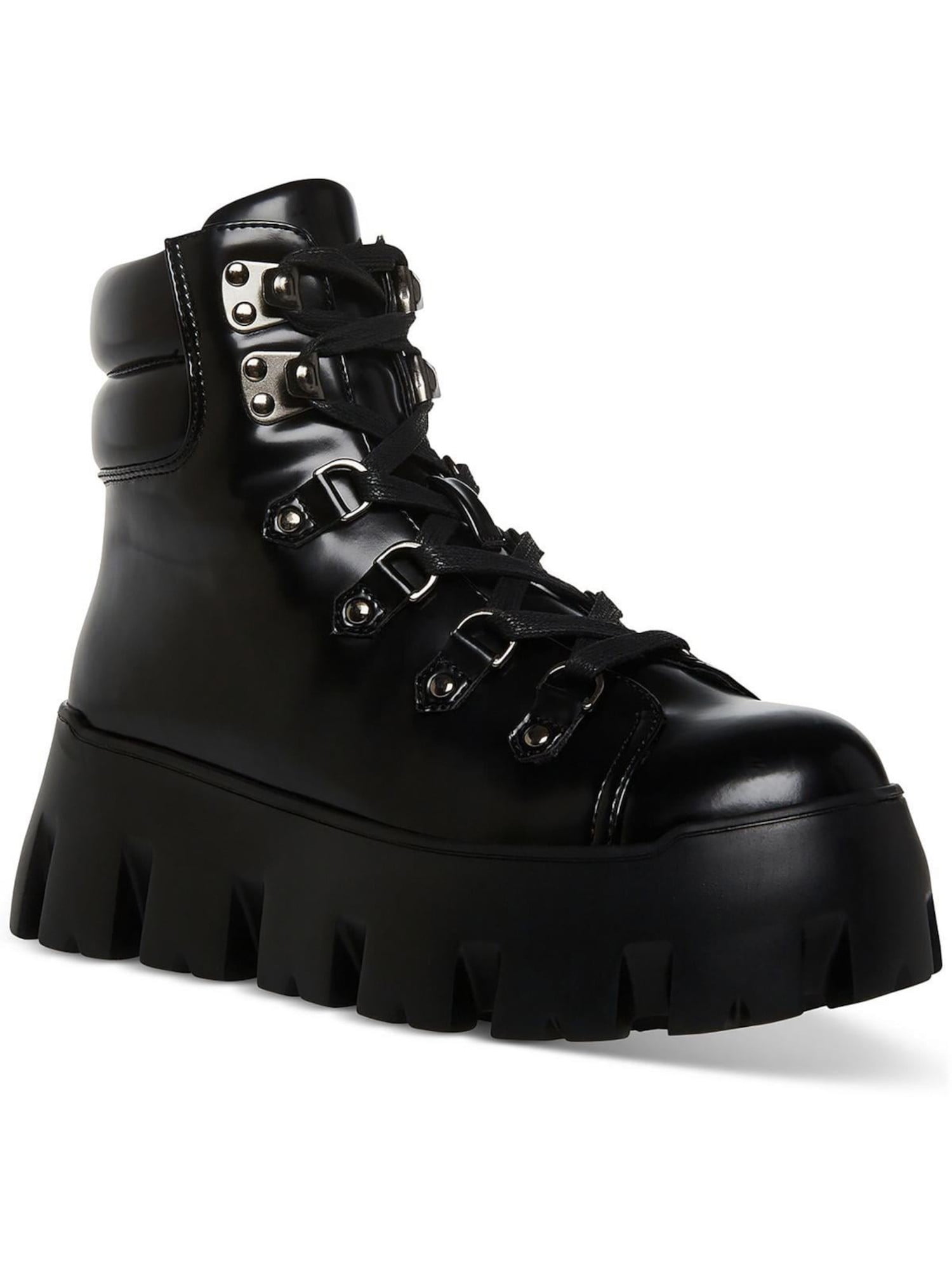 Madden Girl Womens Alpine Lace up Lug Sole Ankle Boots Walmart