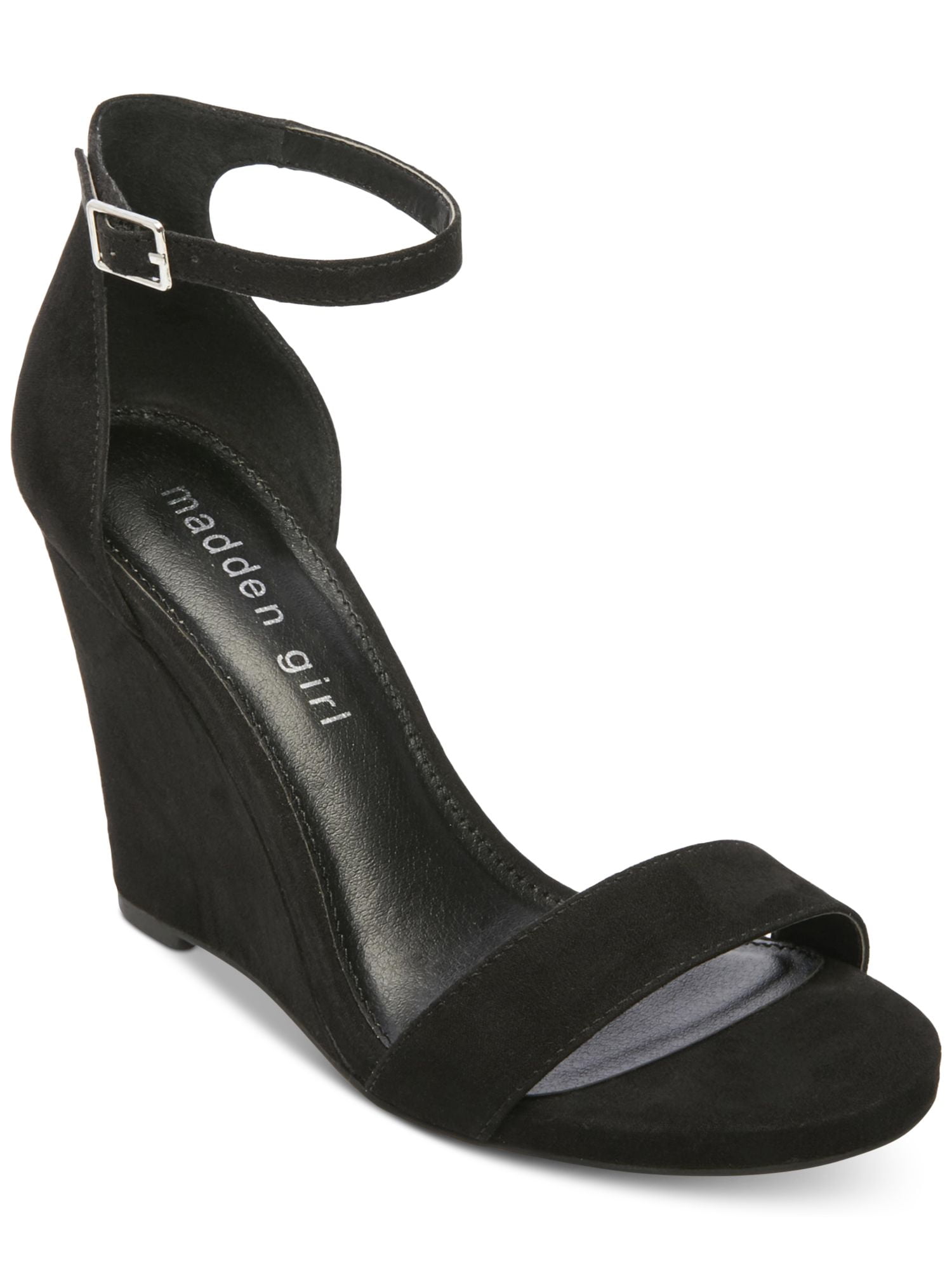 Ladies Ankle Boots Women Sock Detail Faux Suede Mid Heel Zip Wedge Shoes  Size | eBay