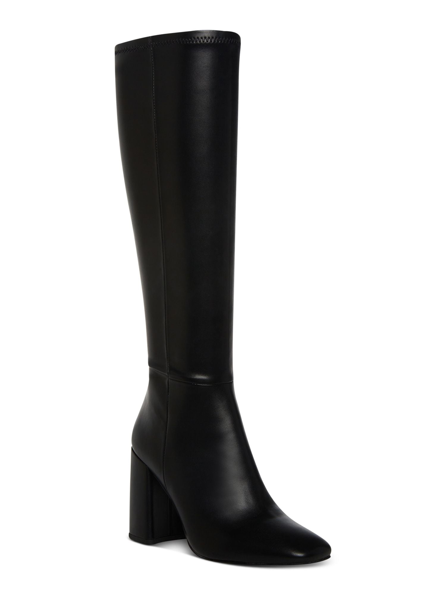 GUESS Womens Navy Padded Abetter Pointed Toe Block Heel Zip-Up Dress Heeled Boots M