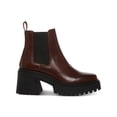 thumbnail image 1 of MADDEN GIRL Womens Brown 1-1/2" Platform Treaded Triumph Square Toe Block Heel Chelsea 11 M, 1 of 4