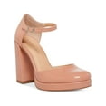 thumbnail image 1 of MADDEN GIRL Womens Pink Comfort Una Round Toe Block Heel Buckle Dress Pumps Shoes 8.5 M, 1 of 3