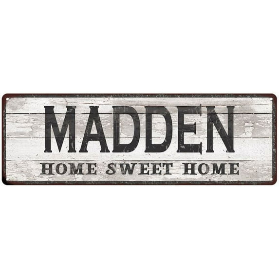 MADDEN Home Sweet Home Country Look 6x18 Metal Sign 106180045594