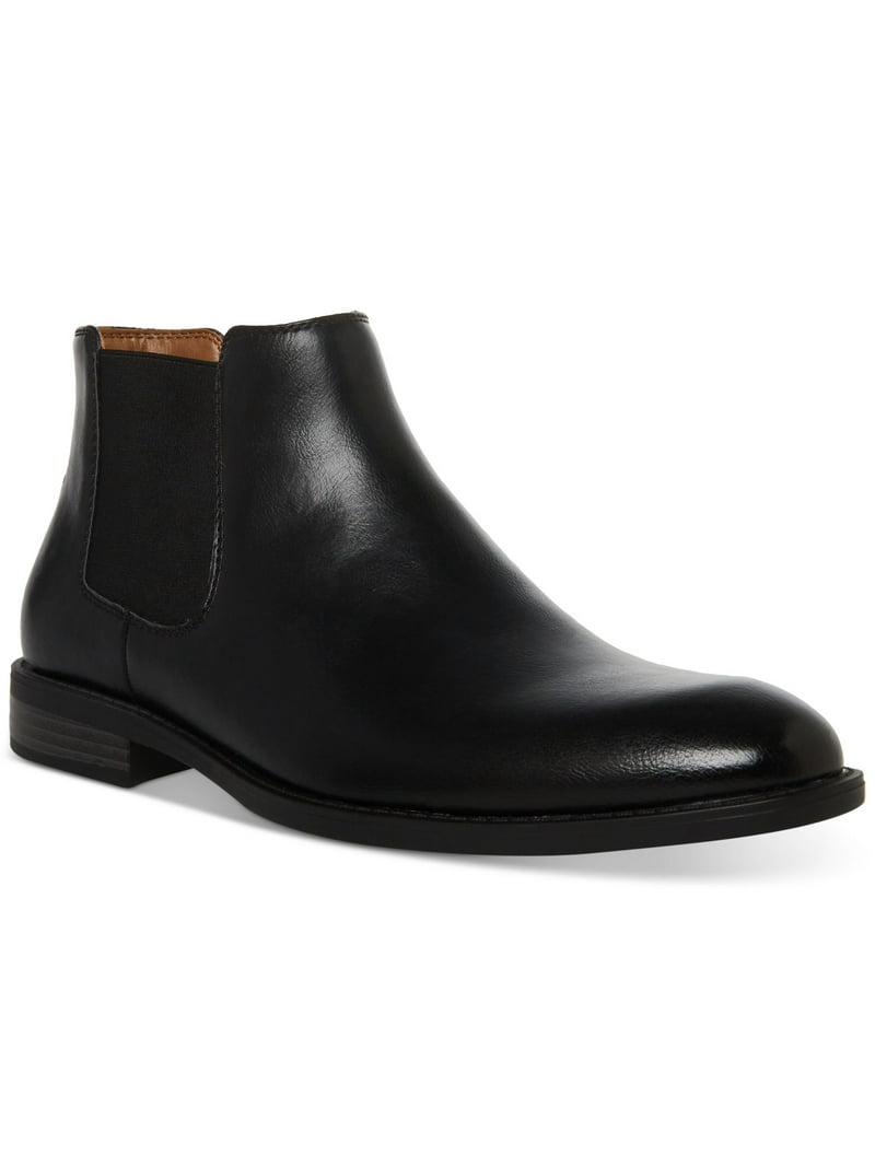MADDEN Mens Green Cushioned Goring Maxxin Round Toe Block Heel Chelsea 9 MADDEN Mens Green Goring Maxxin Round Toe Block Heel Leather  main image 2