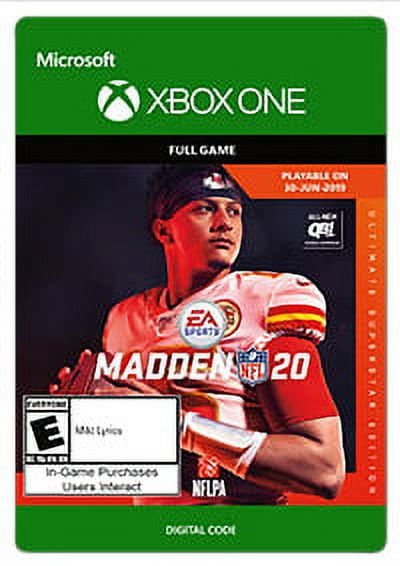 MADDEN NFL 20 ULTIMATE SUPERSTAR EDITION - Xbox One [Digital] 
