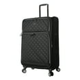 thumbnail interactive-video image 1 of MADDEN NYC, Aesthetic Soft Side 28" Expandable Checked Luggage with Spinner Wheels, Black, 1 of 10