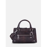 Women's Small Top Handle Handbag, Brown