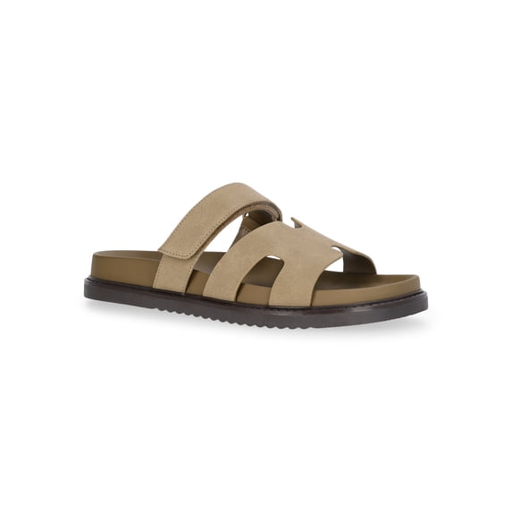 Madden NYC Men's Faux Suede Slide Sandals