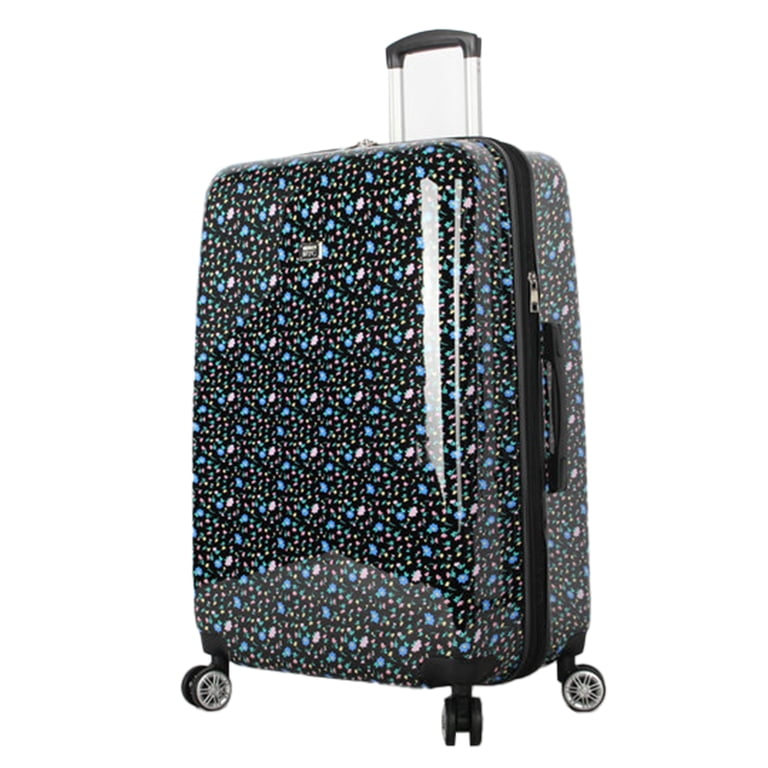 MADDEN NYC Hard Side Checked Luggage 28 Floral Print - Walmart.com