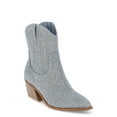 thumbnail image 1 of Madden NYC Women's Denim Bling Short Cowboy Boots, Sizes 6-11, 1 of 6