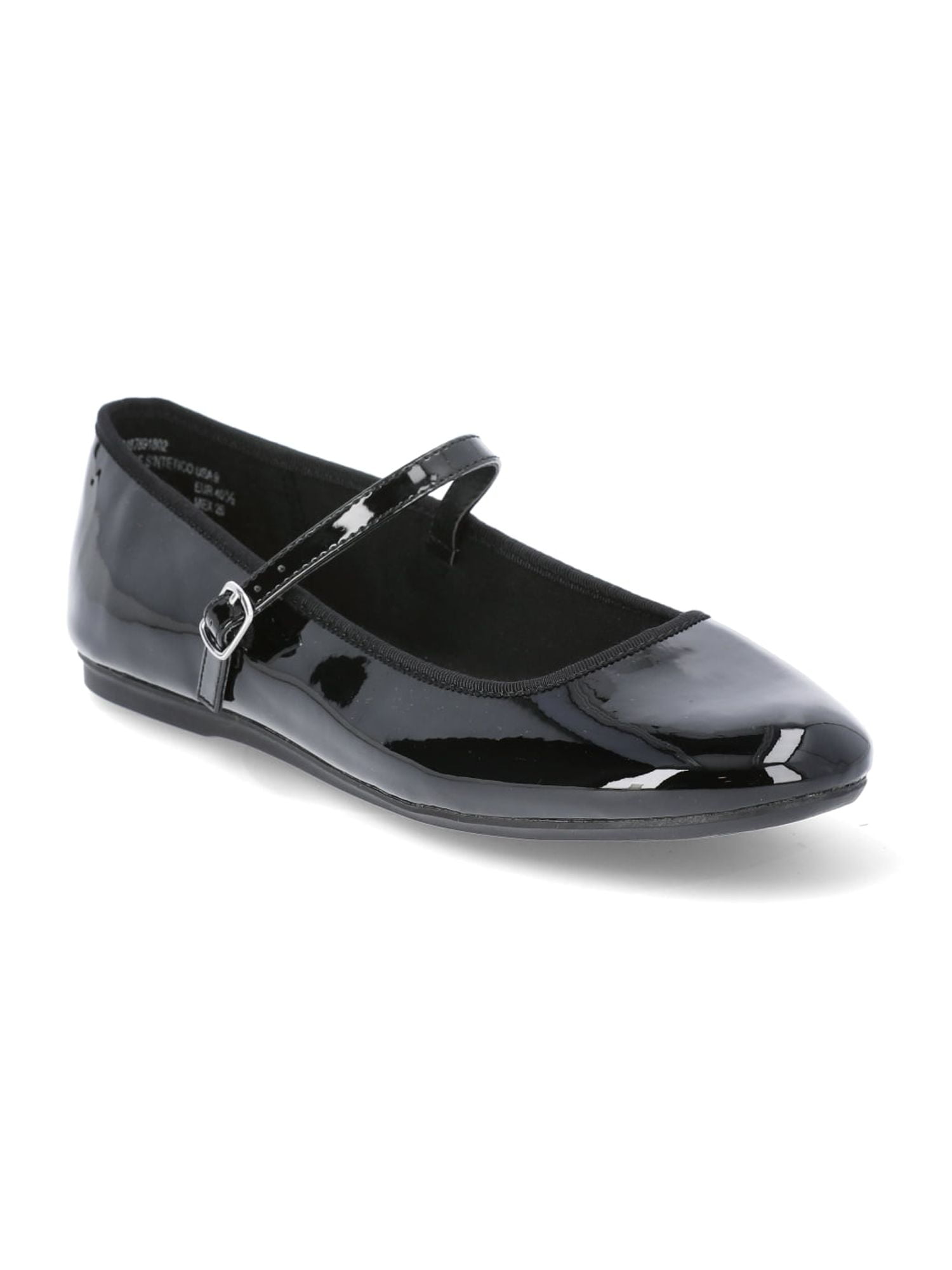 Womens Mary Jane Shoes Flats with Adjustable Strap