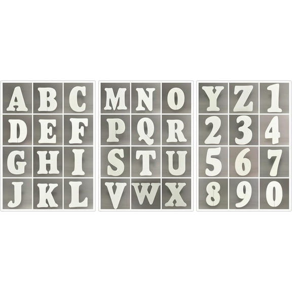 MADE IN USA 5-Inch Smooth EPS Foam Letters Alphabet Numbers for Crafts, Party Signs, Walls, and Decor (1 PC)