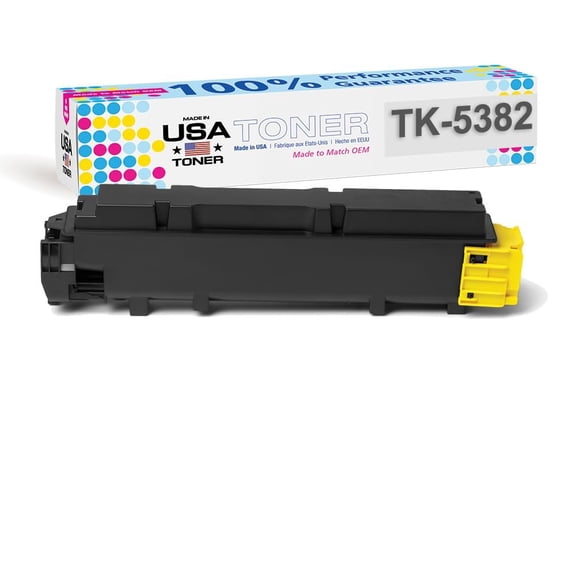 MADE IN USA TONER Compatible Replacement for Kyocera ECOSYS MA4000cifx, MA4000cix, PA4000cx, TK-5382Y Yellow