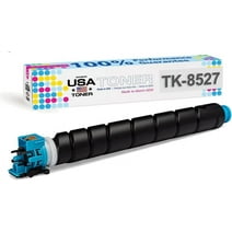 MADE IN USA TONER Compatible Replacement for Kyocera TASKalfa 3552ci, 3553ci, 4052ci, 4053ci, TK-8527c, Copystar TK-8529c Cyan, 1 Cartridge